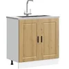 Image de Meuble bas pour évier Porto chêne artisanal bois ingénierie 853936