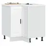 Image de Armoire d'angle de cuisine Porto blanc bois d'ingénierie 853987