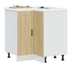 Image de Armoire d'angle de cuisine Porto chêne sonoma bois d'ingénierie, armoire d'angle, meuble d'évier d'angle,, meuble 853990