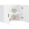 Image de Armoire murale de cuisine Porto blanc bois d'ingénierie, meuble mural de cuisine, armoire pour mur de cuisine, 854067