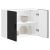 Image de Armoire murale de cuisine Porto noir bois d'ingénierie, meuble mural de cuisine, armoire pour mur de cuisine, armoire 854068