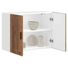 Image de Armoire murale de cuisine Porto vieux bois bois d'ingénierie, meuble mural de cuisine, armoire pour mur de cuisine, 854075