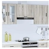 Image de Armoire murale de cuisine Porto sonoma gris bois d'ingénierie, meuble mural de cuisine, armoire pour mur de cuisine, 854083