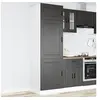 Image de Armoire de cuisine Porto noir bois d'ingénierie 854108