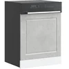 Image de Panneau de lave-vaisselle Porto gris béton 60x1,5x67 cm 854141