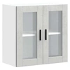 Image de Armoire murale de cuisine avec porte en verre Porto gris béton 854151