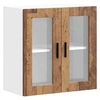 Image de Armoire murale de cuisine avec porte en verre Porto vieux bois 854155