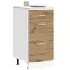 Image de Meuble bas "Lyon" Chêne artisanal 40 x 46 x 81,5 cm Bois d'ingénierie 854219