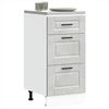 Image de Armoire de cuisine Porto gris béton bois d'ingénierie, meuble d'évier, meuble de cuisine avec tiroir, meuble de 854224