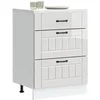 Image de Armoire de cuisine Lucca blanc brillant bois ingénierie, meuble d'évier, meuble de cuisine avec tiroir, meuble de 854271