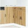 Image de Meuble sous évier "Lyon" Chêne artisanal Bois d'ingénierie 854297