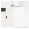 Image de Armoire de cuisine Porto blanc brillant bois ingénierie, armoire d'évier, meuble bas d'évier de cuisine, armoire de 854300