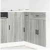 Image de Armoire de cuisine Porto sonoma gris bois d'ingénierie, armoire d'évier, meuble bas d'évier de cuisine, armoire de 854304