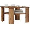 Image de Table basse vieux bois 60x60x42 cm bois d ingénierie