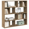 Image de Bibliothèque Séparateur de pièce chêne artisanal 105x24x102 cm