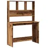 Image de Bureau avec étagères vieux bois 102x45x148 cm bois d ingénierie