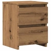 Image de Table de chevet chêne artisanal 30x30x40 cm bois d'ingénierie, armoire de chevet, armoire latérale, table de nuit, 855848