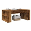 Image de Table basse vieux bois 102x55x42 cm bois d'ingénierie, table d'appoint, table de salon, table latérale, bout de 856024