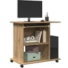 Image de Bureau d ordinateur chêne artisanal 80x50x75 cm bois ingénierie