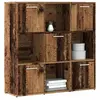 Image de Bibliothèque vieux bois 90x28x90 cm bois d ingénierie