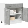 Image de Armoire à tiroirs "Lyon" Gris béton 80 x 46 x 81,5 cm Bois d'ingénierie 856091