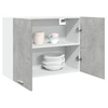Image de Armoire suspendue "Lyon" Gris béton 80 x 31 x 60 cm Bois d'ingénierie 856109