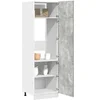 Image de Armoire réfrigérée "Lyon" Gris béton 60 x 57 x 207 cm Bois d'ingénierie 856124