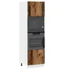 Image de Meuble à micro-ondes "Lyon" Bois ancien 60 x 57 x 207 cm Bois d'ingénierie 856128