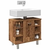 Image de Armoire de salle de bain vieux bois 60x32x53,5 cm, meubles de salle de bain, lavabo de salle de bain, armoire de 856144