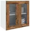 Image de Armoire murale de cuisine "Lyon" avec porte vitrée Bois ancien 60 x 31 x 60 cm 856167