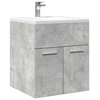 Image de Armoire de lavabo de salle de bain gris béton 41x38,5x46 cm, placard lavabo de salle de bain, meuble de salle de 856204