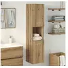 Image de Armoire de salle de bain suspendue chêne artisanal 30x30x130 cm 856222