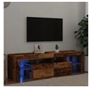 Image de Meuble TV avec lumières LED vieux bois bois d'ingénierie, support TV, meuble multimédia, console TV, meuble hifi, 856303