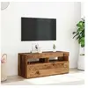 Image de Meuble TV avec lumières LED vieux bois bois d'ingénierie, support TV, meuble multimédia, console TV, meuble hifi, 856307