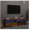 Image de Meubles TV avec lumières LED 2 pcs vieux bois bois d ingénierie