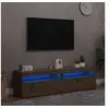 Image de Meubles TV avec lumières LED 2 pcs chêne artisanal