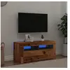 Image de Meuble TV avec lumières LED vieux bois bois d ingénierie