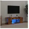 Image de Meuble TV avec lumières LED vieux bois bois d ingénierie