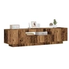Image de Meuble TV avec lumières LED vieux bois bois d'ingénierie, support TV, meuble multimédia, console TV, meuble hifi, 856359