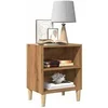 Image de Table de chevet chêne artisanal 40x30x50 cm bois d'ingénierie, table d'appoint, armoire de lit, table d'appoint pour 856418