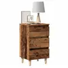 Image de Table de chevet vieux bois 40x35x69 cm bois d'ingénierie
