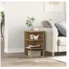 Image de Buffet chêne artisanal 35x35x55 cm bois d'ingénierie, armoire, placard, organisateur de maison, armoire latérale, 856491