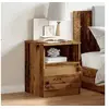 Image de Table de chevet vieux bois 40x40x50 cm bois d'ingénierie, meuble de chevet, table d'appoint, armoire de lit, armoire 856498