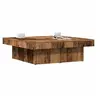 Image de Table basse vieux bois 90x90x28 cm bois d'ingénierie, table d'appoint, table de salon, table latérale, bout de 856554