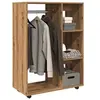 Image de Garde-robe chêne artisanal 80x40x110 cm bois d'ingénierie, armoire de rangement, organisateur de garde-robe, 856669