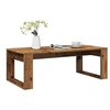 Image de Table basse vieux bois 102x50x35 cm bois d'ingénierie, table d'appoint, table de salon, table latérale, bout de 856680