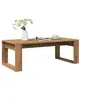 Image de Table basse chêne artisanal 102x50x35 cm bois d'ingénierie, table d'appoint, table de salon, table latérale, bout de 856681