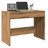 Image de Bureau chêne artisanal 101x50x76,5 cm bois d'ingénierie, bureau de travail, bureau d'étude, bureau à domicile, bureau 856765
