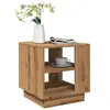 Image de Table basse chêne artisanal 40x40x43 cm bois d ingénierie