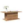 Image de Table basse chêne artisanal 102x55,5x40 cm bois d'ingénierie, table d'appoint, table de salon, table latérale, bout 856807